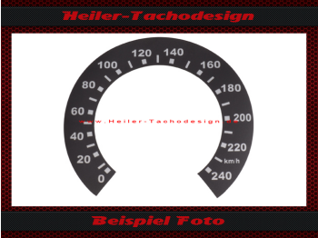 Tacho Aufkleber für Triumph Bonneville T140V Bj.1973 Mph zu Kmh