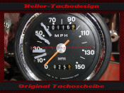 Tacho Aufkleber für Triumph Bonneville T140V Bj.1973...