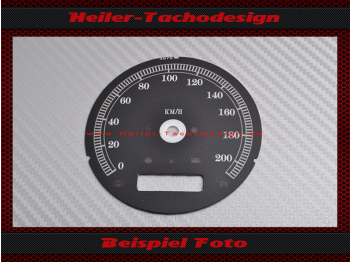 Speedometer Disc for Harley Davidson Softail Breakout FXFB 2013 Ø80 Mph to Kmh