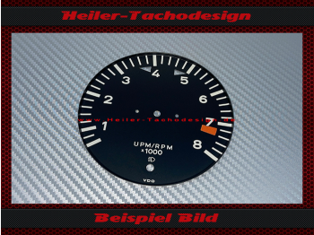 Tachometer Disc for Porsche 911 8000 RPM - 3
