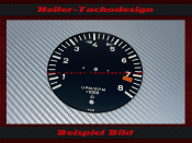 Tachometer Disc for Porsche 911 8000 RPM - 3