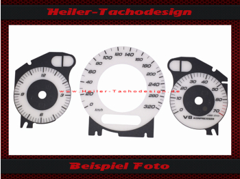 Speedometer Disc for Mercedes W209 CLK 55 AMG 2006 Mph to Kmh