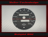 Speedometer Disc for Porsche 911 964 993 Turbo Carrera S with Trip Meter 200 Mph to 320 Kmh