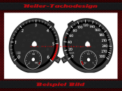 Tachoscheibe für VW Scirocco 3 R Diesel Mph zu Kmh
