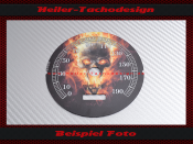Tachoscheibe für Harley Davidson Road King Classic FLHRCI 2001 bis 2003 Ø100 Mph zu Kmh