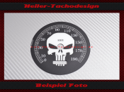 Tachoscheibe für Harley Davidson Road King Classic FLHRCI 2001 bis 2003 Ø100 Mph zu Kmh