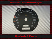 Gauge face Mercedes W140 R129 S-Klasse SL