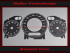 Tachoscheibe für Mercedes W209 CLK 63 AMG Mph zu Kmh
