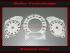 Speedometer dials for Mercedes W209 CLK 63 AMG Black Series 200 Mph to 320 Kmh