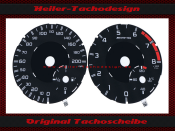 Tachoscheiben für Mercedes SL63 AMG ab 2012 W231 R231 mit Distronic Mph zu Kmh