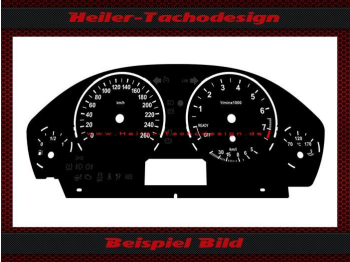 Tachoscheibe für BMW F30 F31 F32 F33 F34 F35 F36 320i xDrive 2014 260 Kmh 7500 UPM kml