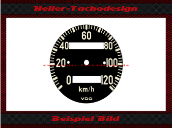Tachoscheibe für Porsche Jagdwagen Typ 597 1955 bis 1958