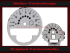 Speedometer Discs for Mini R55 JCW John Cooper Works Design GP 150 Mph to 240 Kmh