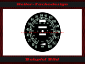 Tacho Aufkleber für Chevrolet Corvette C3 1968 bis 1977 160 Mph zu 260 Kmh