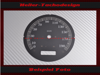 Tachoscheibe für Harley Davidson Fat Boy Spezial 2008 bis 2016 FLSTFB Ø100 Mph zu Kmh