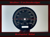 Tachoscheibe für Harley Davidson Fat Boy Spezial 2008 bis 2016 FLSTFB Ø100 Mph zu Kmh