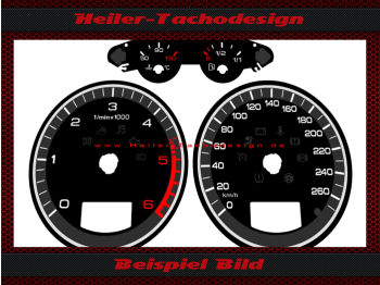 Tachoscheiben für Audi A3 8 PA Diesel Mph zu Kmh