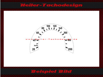 Tacho Aufkleber für BMW R75 R75 5 1972 120 Mph zu 200 Kmh