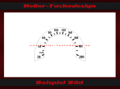 Tacho Aufkleber für BMW R75 R75 5 1972 120 Mph zu...