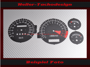 Tachoscheibe für Kawasaki ZZR 600 Bj 1994 großes Fenster Mph zu Kmh