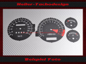 Speedometer disc Kawasaki ZZR 600 Bj 1994 big window mph...