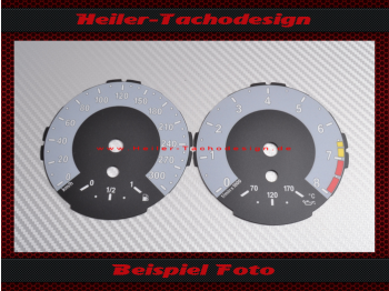 Tachoscheiben für BMW E81 E82 E84 E87 E88 1er M1 300 Kmh 8000 UPM