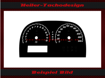 Tachoscheibe für Tesla Roadster Mph zu Kmh