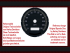 Speedometer Sticker for Harley Davidson Sportster 1200 XL Custom XLH883 1999 to 2003 Ø80 Mph to Kmh