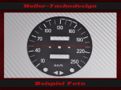 Tachoscheibe für Fiat Dino Spider oder Dino Coupe