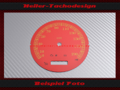 Speedometer Disc for Harley Davidson Fat Boy FLSTF 2004 to 2006 Ø100 Mph to Kmh