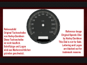 Tacho Aufkleber für Harley Davidson Fat Boy FLSTF...