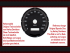 Speedometer Disc for Harley Davidson Dyna Super Glide 1999 Ø80 Mph to Kmh