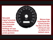 Speedometer Sticker for Harley Davidson Dyna Super Glide 1999 Ø80 Mph to Kmh