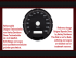 Speedometer Sticker for Harley Davidson Dyna Super Glide 1999 Ø80 Mph to Kmh