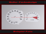 Speedometer Discs for BMW R1200S 2007 180 Mph to 280 Kmh...