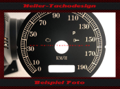 Tachoscheibe für Harley Davidson Electra Ultra Glide 2000 bis 2003 Ø80 Mph zu Kmh