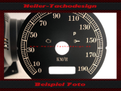 Speedometer Disc for Harley Davidson Electra Ultra Glide 2000 to 2003 Ø80 Mph to Kmh