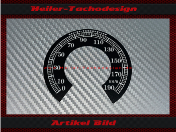 Speedometer Sticker for Harley Davidson E Glide Ultra Classic 2000 to 2003 Ø80 Mph to Kmh