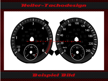 Speedometer Disc for VW JettaGolf Model 2013 Diesel Mph to Kmh