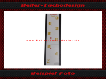Tachoscheibe für Mercedes W110 kleine Heckflosse 160 Kmh