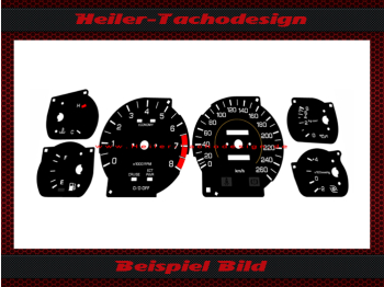 Speedometer Disc for Toyota Supra MK3 Mph to Kmh Version 2