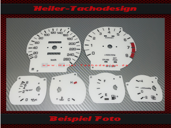 Tachoscheibe für Toyota Supra MK3 Mph zu Kmh Version 3