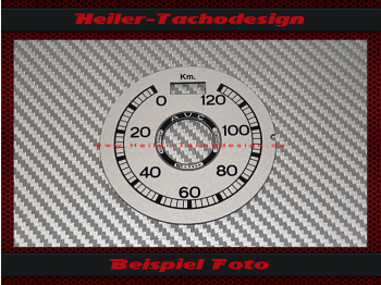 Tachoscheibe für Andreas Veigel Cannstatt AVC für BMW R42 R47 R52 R62 120 Kmh