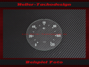 Tacho Glas Tachoscheibe DDR IFA Wartburg 313 Sport 120 Kmh