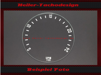 Traktormeter Speedometer Glass for Porsche Master Diesel 2400 RPM