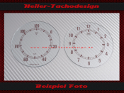 Speedometer oder Clock Glass Scales DDR IFA DKW F8