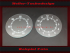 Speedometer oder Clock Glass Scales DDR for IFA DKW F8