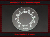 Glass Scale Oil Pressure Gauge Mercedes Benz Truck Type...