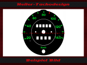 Speedometer Disc for Porsche 911 US 85 Mph to Kmh Green