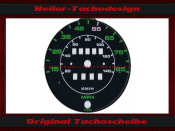 Speedometer Disc for Porsche 911 US 85 Mph to Kmh Green